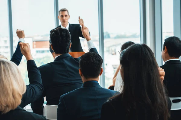 Group Business People Meeting Seminar Conference Audience Listening Instructor Employee — Stock Photo, Image