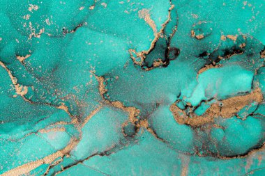 Mermer mürekkep soyut sanatının orijinal resmi. Örnek bir orjinal tablodan yüksek çözünürlüklü fotoğraf. Karargah kağıt dokusuna pürüzsüz mermer desen oluşturmak için soyut resim yapıldı.