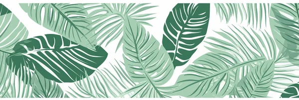 Luxus Grün Und Natur Weiß Hintergrund Vektor Florales Muster Grüne — Stockvektor