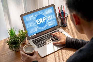 Pazarlama stratejisini planlamak için modern iş için ERP girişimi kaynak planlama yazılımı