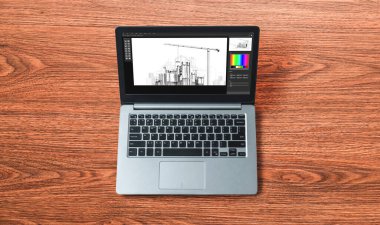 Mimari iş ve profesyonel tasarımcı için mimari tasarım modem yazılım uygulaması