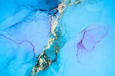 Mermer mürekkep soyut sanatının orijinal resmi. Örnek bir orjinal tablodan yüksek çözünürlüklü fotoğraf. Karargah kağıt dokusuna pürüzsüz mermer desen oluşturmak için soyut resim yapıldı.