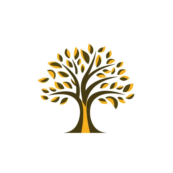 Simple Tree Logo Tree Simple Vector Illustration Style — Stock Vector