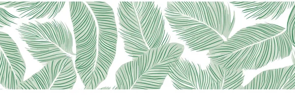 Luxus Grün Und Natur Weiß Hintergrund Vektor Florales Muster Grüne — Stockvektor