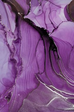 Mermer mürekkep soyut sanatının orijinal resmi. Örnek bir orjinal tablodan yüksek çözünürlüklü fotoğraf. Karargah kağıt dokusuna pürüzsüz mermer desen oluşturmak için soyut resim yapıldı.