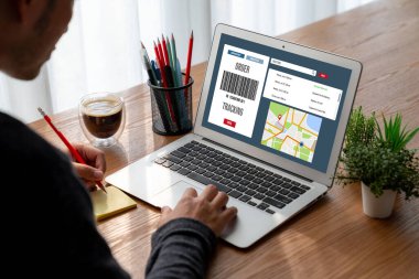 Ürün nakliyesi ve teslimatı için e-ticaret ve mod çevrimiçi iş izleme sistemi