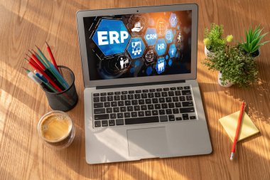 Pazarlama stratejisini planlamak için modern iş için ERP girişimi kaynak planlama yazılımı
