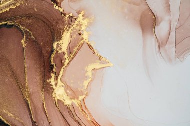 Mermer mürekkep soyut sanatının orijinal resmi. Örnek bir orjinal tablodan yüksek çözünürlüklü fotoğraf. Karargah kağıt dokusuna pürüzsüz mermer desen oluşturmak için soyut resim yapıldı.