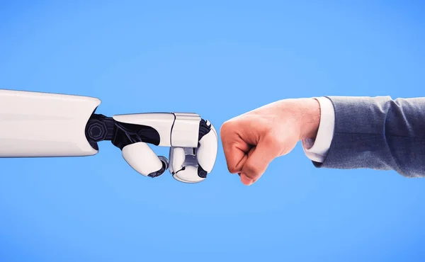 Visualización Inteligencia Artificial Investigación Del Desarrollo Robots Cyborg Para Futuro —  Fotos de Stock