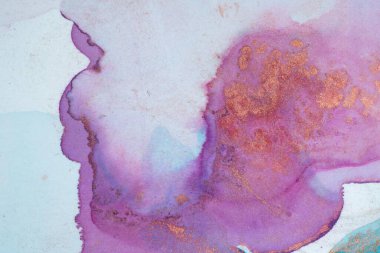 Mermer mürekkep soyut sanatının orijinal resmi. Örnek bir orjinal tablodan yüksek çözünürlüklü fotoğraf. Karargah kağıt dokusuna pürüzsüz mermer desen oluşturmak için soyut resim yapıldı.