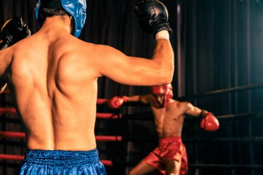 Boksör ve galibiyetle gözdağı vermek ya da boks maçını kazandıktan sonra poz vermek, kendine güvenen duruş ve muzaffer ifade sert boks dövüşü zaferinin özünü ifade eder. Impetus