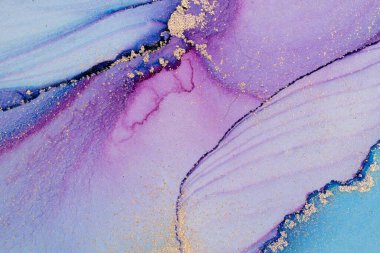 Mermer mürekkep soyut sanatının orijinal resmi. Örnek bir orjinal tablodan yüksek çözünürlüklü fotoğraf. Karargah kağıt dokusuna pürüzsüz mermer desen oluşturmak için soyut resim yapıldı.