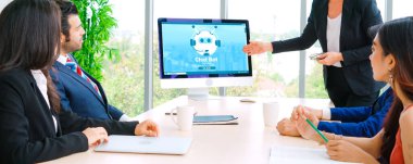 Müşteri sorularına otomatik olarak cevap veren mod çevrimiçi iş için Chatbot yazılım uygulaması