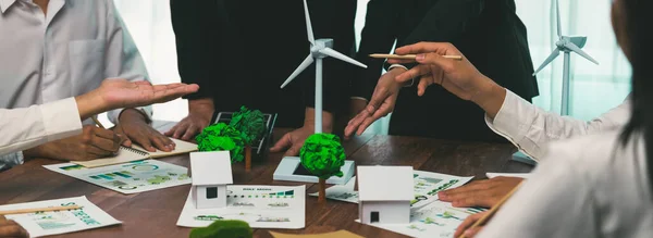 Empresa Energia Verde Reunião Com Empresários Que Planejam Discutir Comercialização — Fotografia de Stock