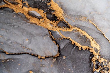 Mermer mürekkep soyut sanatının orijinal resmi. Örnek bir orjinal tablodan yüksek çözünürlüklü fotoğraf. Karargah kağıt dokusuna pürüzsüz mermer desen oluşturmak için soyut resim yapıldı.