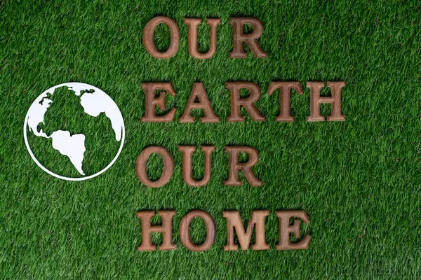 Kampanye Kesadaran Eco Untuk Konsep Earth Day Menampilkan Pesan Yang — Stok Foto