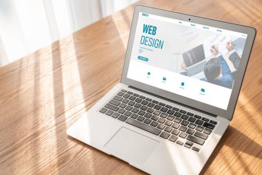 Web sitesi tasarım yazılımı çevrimiçi perakende ticaret ve e-ticaret için model şablonu sağlar