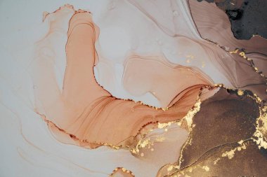 Mermer mürekkep soyut sanatının orijinal resmi. Örnek bir orjinal tablodan yüksek çözünürlüklü fotoğraf. Karargah kağıt dokusuna pürüzsüz mermer desen oluşturmak için soyut resim yapıldı.