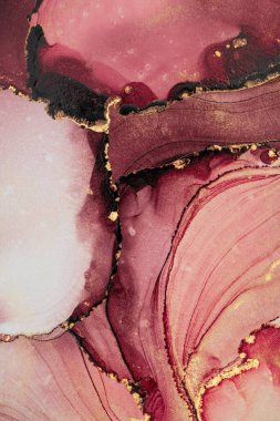 Mermer mürekkep soyut sanatının orijinal resmi. Örnek bir orjinal tablodan yüksek çözünürlüklü fotoğraf. Karargah kağıt dokusuna pürüzsüz mermer desen oluşturmak için soyut resim yapıldı.