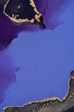 Mermer mürekkep soyut sanatının orijinal resmi. Örnek bir orjinal tablodan yüksek çözünürlüklü fotoğraf. Karargah kağıt dokusuna pürüzsüz mermer desen oluşturmak için soyut resim yapıldı.