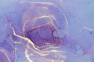 Mermer mürekkep soyut sanatının orijinal resmi. Örnek bir orjinal tablodan yüksek çözünürlüklü fotoğraf. Karargah kağıt dokusuna pürüzsüz mermer desen oluşturmak için soyut resim yapıldı.