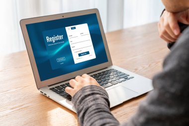 İnternet sitesinde mod form doldurmak için çevrimiçi kayıt formu