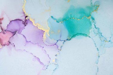 Mermer mürekkep soyut sanatının orijinal resmi. Örnek bir orjinal tablodan yüksek çözünürlüklü fotoğraf. Karargah kağıt dokusuna pürüzsüz mermer desen oluşturmak için soyut resim yapıldı.