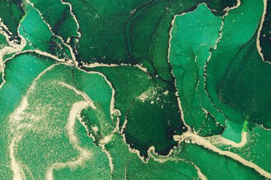 Mermer mürekkep soyut sanatının orijinal resmi. Örnek bir orjinal tablodan yüksek çözünürlüklü fotoğraf. Karargah kağıt dokusuna pürüzsüz mermer desen oluşturmak için soyut resim yapıldı.