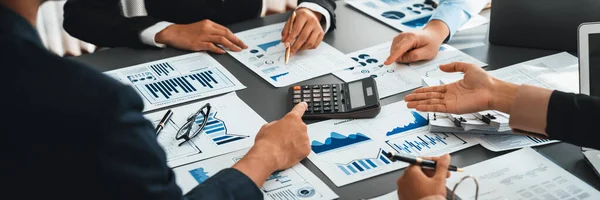 Auditor Team Collaborate Office Analyzing Financial Data Accounting Record Expertise — Stock Photo, Image