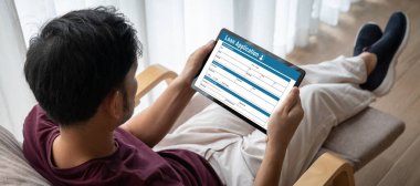 İnternet ağındaki mod dijital bilgi toplama için çevrimiçi kredi başvuru formu