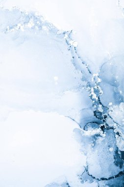 Mermer mürekkep soyut sanatının orijinal resmi. Örnek bir orjinal tablodan yüksek çözünürlüklü fotoğraf. Karargah kağıt dokusuna pürüzsüz mermer desen oluşturmak için soyut resim yapıldı.