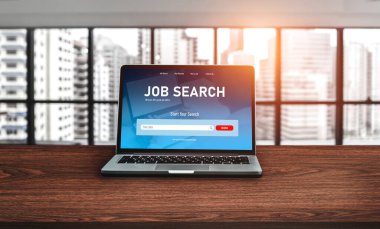 Çalışanların işe alım İnternet ağındaki iş fırsatlarını araması için mod web sitesinde online iş araması