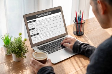 İnternet ağındaki mod dijital bilgi toplama için çevrimiçi kredi başvuru formu