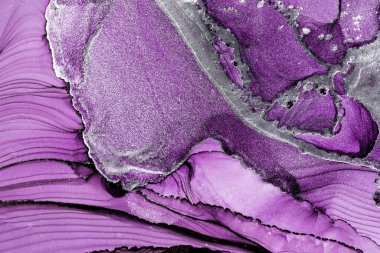 Mermer mürekkep soyut sanatının orijinal resmi. Örnek bir orjinal tablodan yüksek çözünürlüklü fotoğraf. Karargah kağıt dokusuna pürüzsüz mermer desen oluşturmak için soyut resim yapıldı.