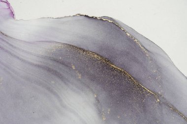 Mermer mürekkep soyut sanatının orijinal resmi. Örnek bir orjinal tablodan yüksek çözünürlüklü fotoğraf. Karargah kağıt dokusuna pürüzsüz mermer desen oluşturmak için soyut resim yapıldı.