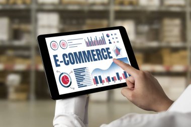 E-ticaret veri yazılımı çevrimiçi perakende şirketine satış analizi için mod gösterge tablosu sağlar