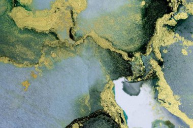 Mermer mürekkep soyut sanatının orijinal resmi. Örnek bir orjinal tablodan yüksek çözünürlüklü fotoğraf. Karargah kağıt dokusuna pürüzsüz mermer desen oluşturmak için soyut resim yapıldı.