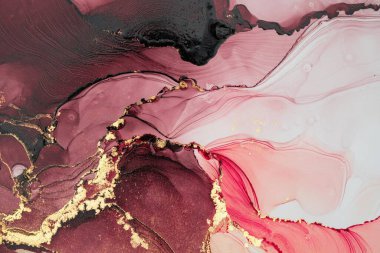 Mermer mürekkep soyut sanatının orijinal resmi. Örnek bir orjinal tablodan yüksek çözünürlüklü fotoğraf. Karargah kağıt dokusuna pürüzsüz mermer desen oluşturmak için soyut resim yapıldı.
