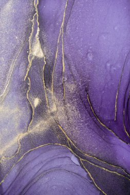 Mermer mürekkep soyut sanatının orijinal resmi. Örnek bir orjinal tablodan yüksek çözünürlüklü fotoğraf. Karargah kağıt dokusuna pürüzsüz mermer desen oluşturmak için soyut resim yapıldı.