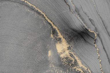 Mermer mürekkep soyut sanatının orijinal resmi. Örnek bir orjinal tablodan yüksek çözünürlüklü fotoğraf. Karargah kağıt dokusuna pürüzsüz mermer desen oluşturmak için soyut resim yapıldı.