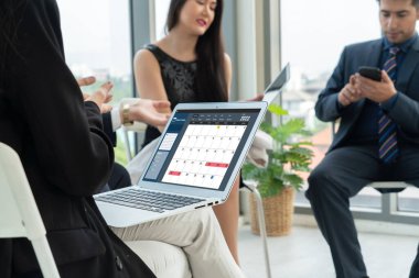 Kişisel düzenleyici ve çevrimiçi iş için mod zamanlama planlaması için bilgisayar yazılım uygulaması takvimiName