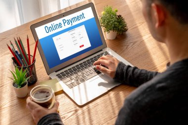 İnternet üzerinden modem para transferi için çevrimiçi ödeme platformu