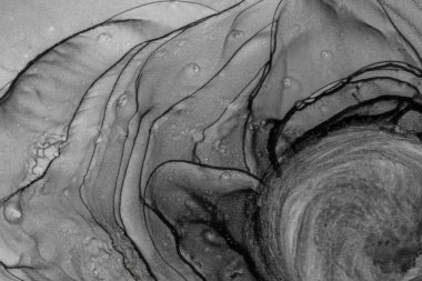 Mermer mürekkep soyut sanatının orijinal resmi. Örnek bir orjinal tablodan yüksek çözünürlüklü fotoğraf. Karargah kağıt dokusuna pürüzsüz mermer desen oluşturmak için soyut resim yapıldı.