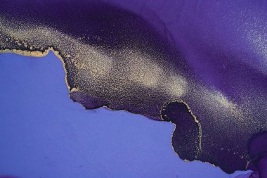 Mermer mürekkep soyut sanatının orijinal resmi. Örnek bir orjinal tablodan yüksek çözünürlüklü fotoğraf. Karargah kağıt dokusuna pürüzsüz mermer desen oluşturmak için soyut resim yapıldı.