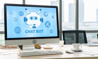 Müşteri sorularına otomatik olarak cevap veren mod çevrimiçi iş için Chatbot yazılım uygulaması
