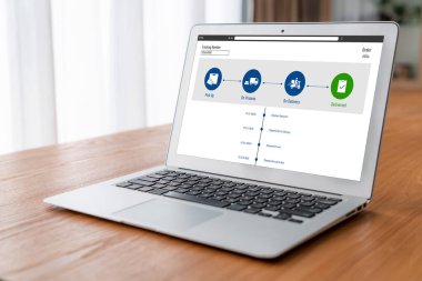 Ürün nakliyesi ve teslimatı için e-ticaret ve mod çevrimiçi iş izleme sistemi