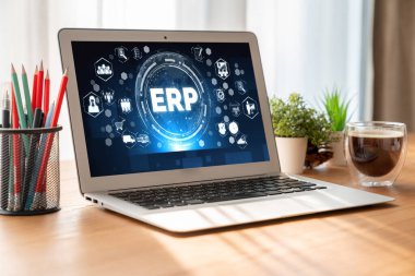 Pazarlama stratejisini planlamak için modern iş için ERP girişimi kaynak planlama yazılımı