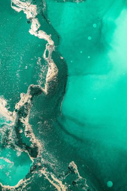 Mermer mürekkep soyut sanatının orijinal resmi. Örnek bir orjinal tablodan yüksek çözünürlüklü fotoğraf. Karargah kağıt dokusuna pürüzsüz mermer desen oluşturmak için soyut resim yapıldı.