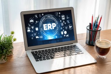 Pazarlama stratejisini planlamak için modern iş için ERP girişimi kaynak planlama yazılımı