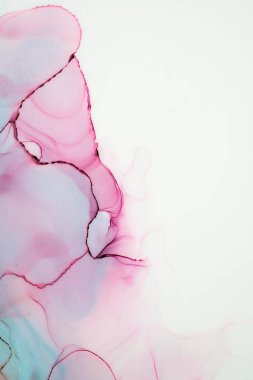 Mermer mürekkep soyut sanatının orijinal resmi. Örnek bir orjinal tablodan yüksek çözünürlüklü fotoğraf. Karargah kağıt dokusuna pürüzsüz mermer desen oluşturmak için soyut resim yapıldı.